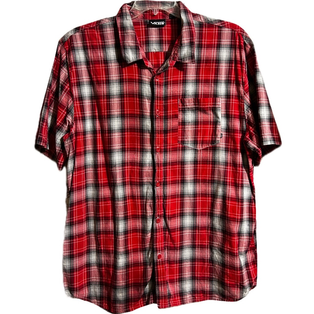 Mens Vans Button Front Short Sleeve Shirt Size 2XL